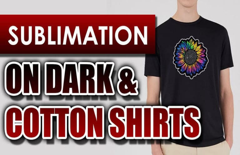 how to sublimate on black shirts